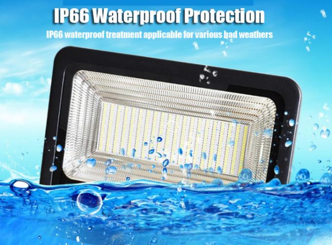 PIR Reflector Led Flood Light 200W 20000lm Black White Aluminum Body