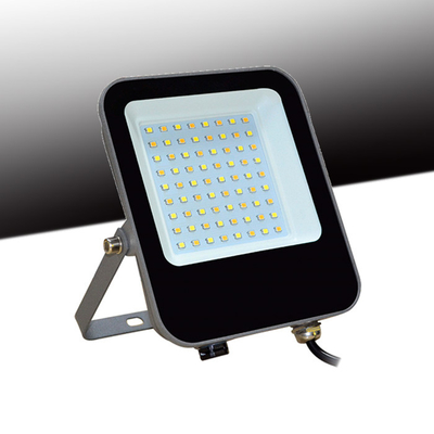 ODM Dustproof Dimmable Slim LED Flood Lights PIR Sensor With Tri-Colored Grey Housing