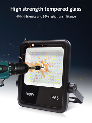 IP65 150w Led Floodlight Waterproof Outdoor Aluminum Temperd Glass