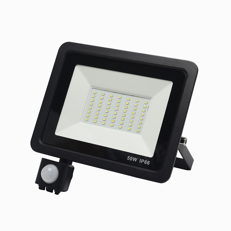 50 Watt 4500lm Ultra Thin LED Flood Light With PIR Motion Sensor ODM