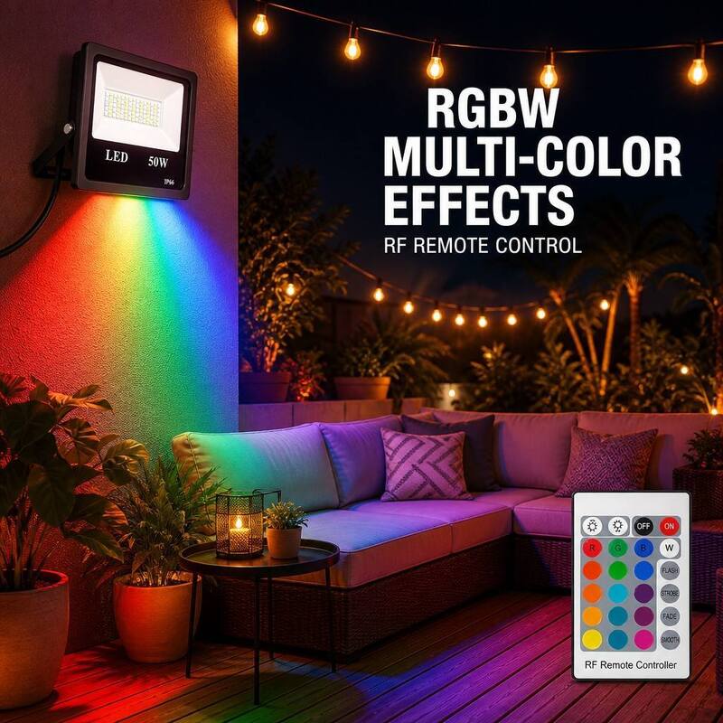 Remote Control RGBW Outdoor Led Floodlight 150W for Landscape Lighting