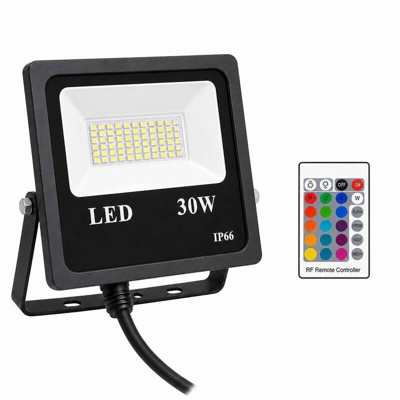 Ip66 Outdoor Rgbw Floodlight Led Lights 30W For Theme Park Christmas